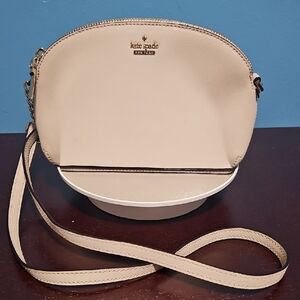 Kate Spade Cameron Street Beige Crossbody Bag w Gold Hardware Phone Compartment